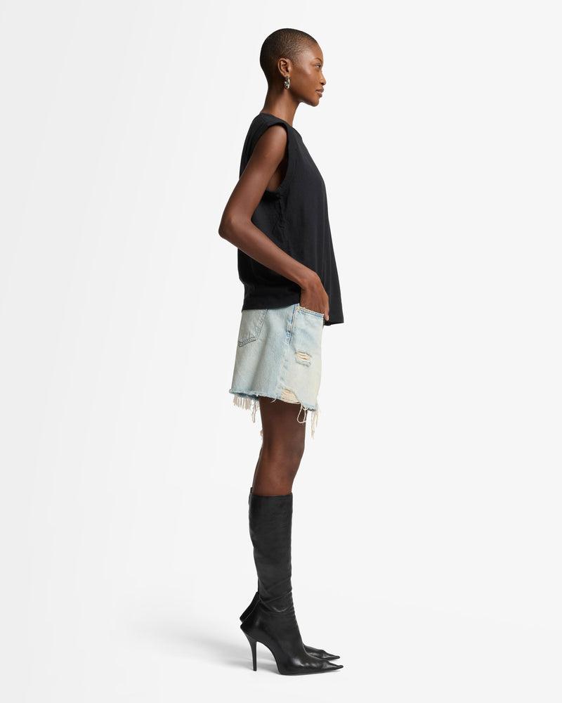 Linen Blend Muscle Tee Product Image