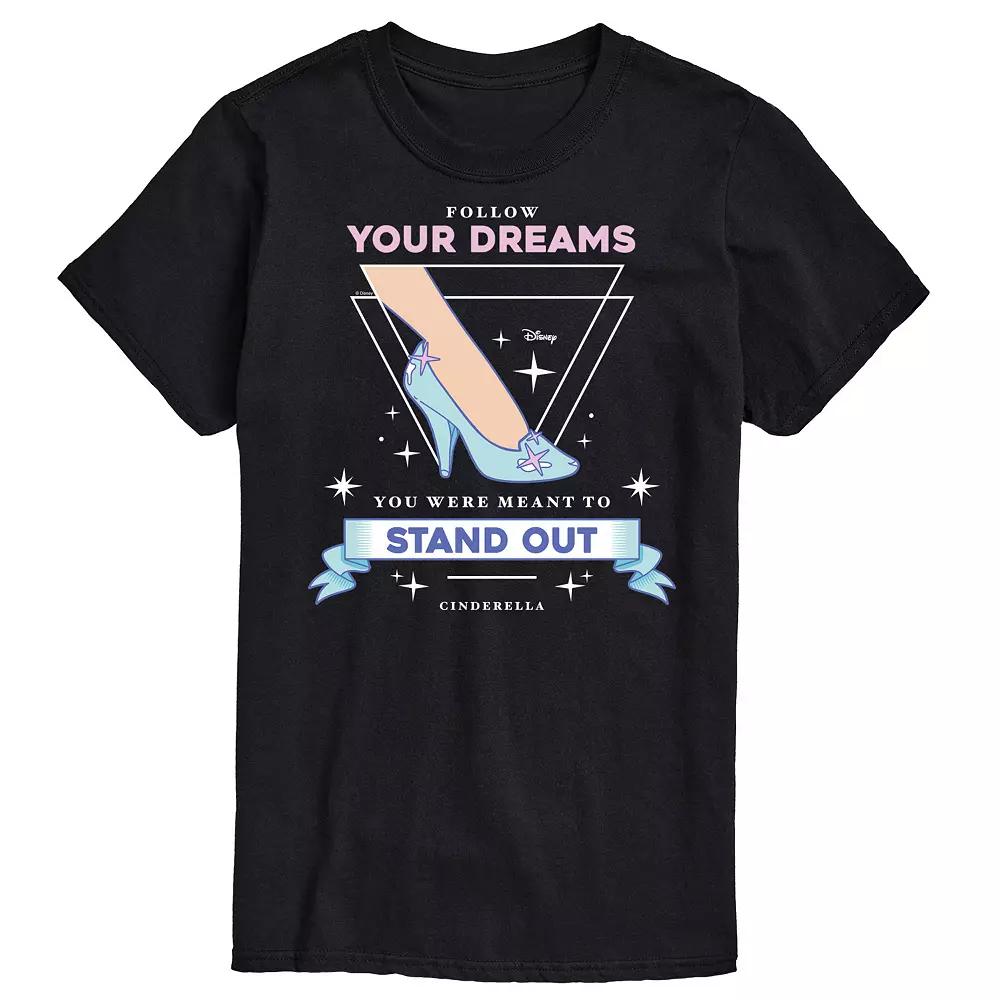 Disney Princess Big & Tall Cinderella Follow Dreams Graphic Tee, Men's,  Product Image