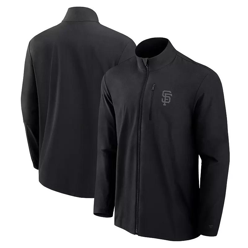 Men's Fanatics Signature Black San Francisco Giants Front Office Woven Full-Zip Jacket,  Product Image