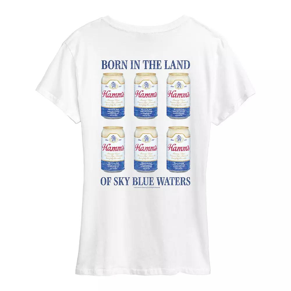 Women's Hamm's Can Grid Graphic Tee,  Product Image