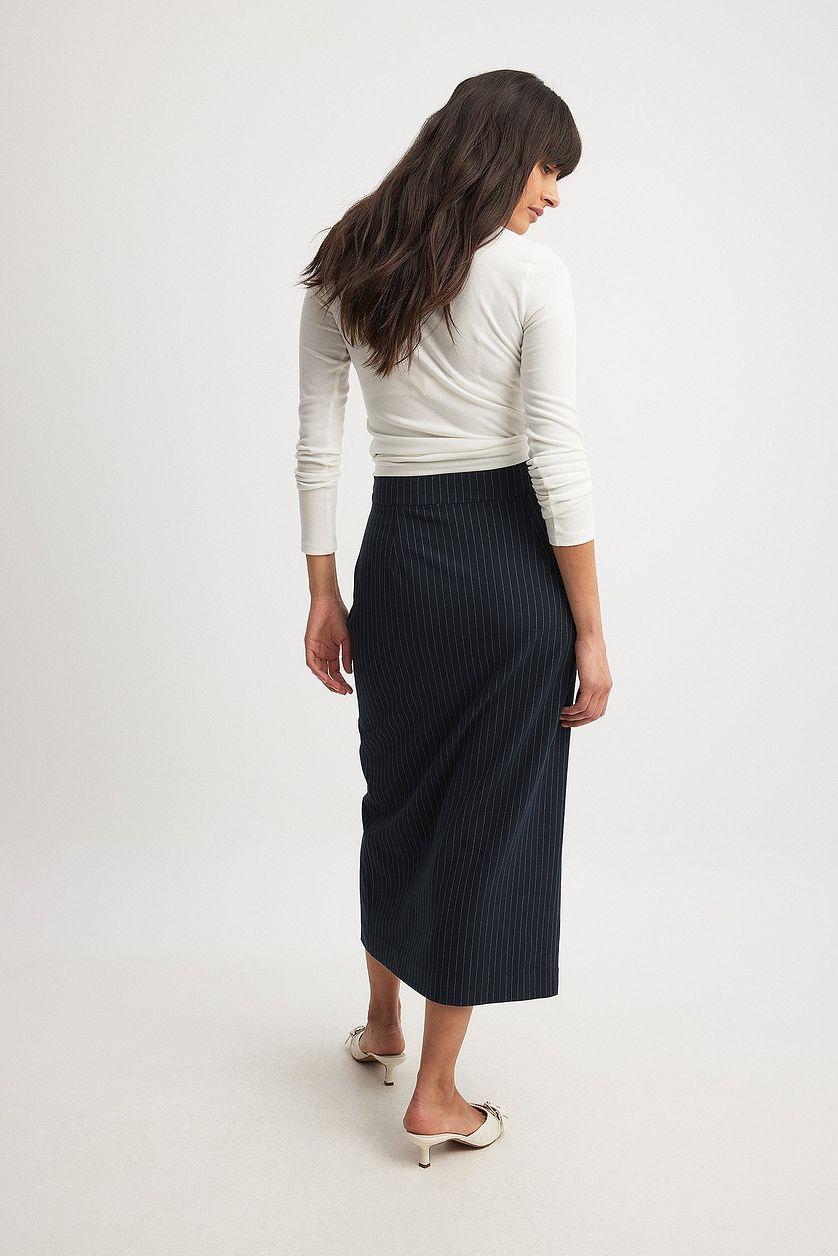 Front Slit Midi Skirt Product Image