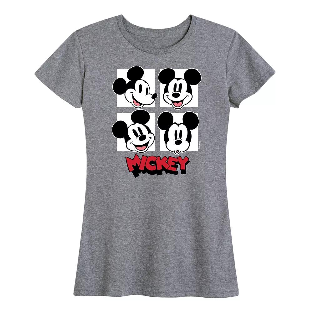 Disney's Mickey Mouse Women's Grid Graphic Tee,  Product Image