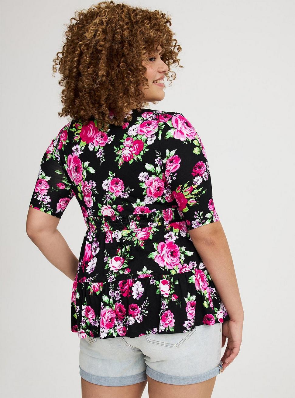 Tie Front Babydoll Top Product Image