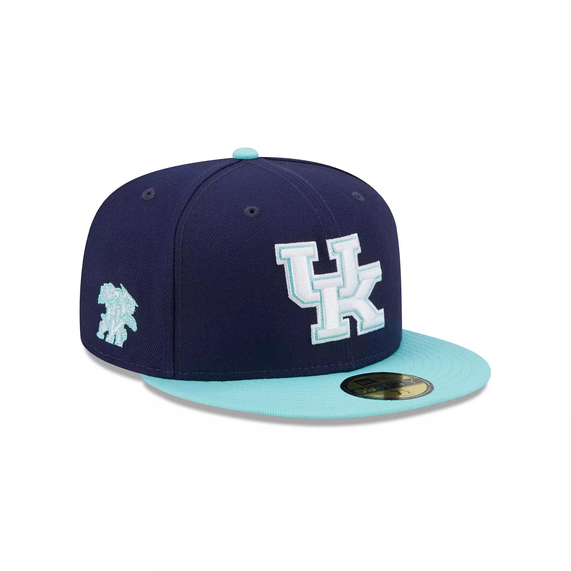 Men's New Era Navy/Light Blue Kentucky Wildcats 59FIFTY Fitted Hat,  Product Image
