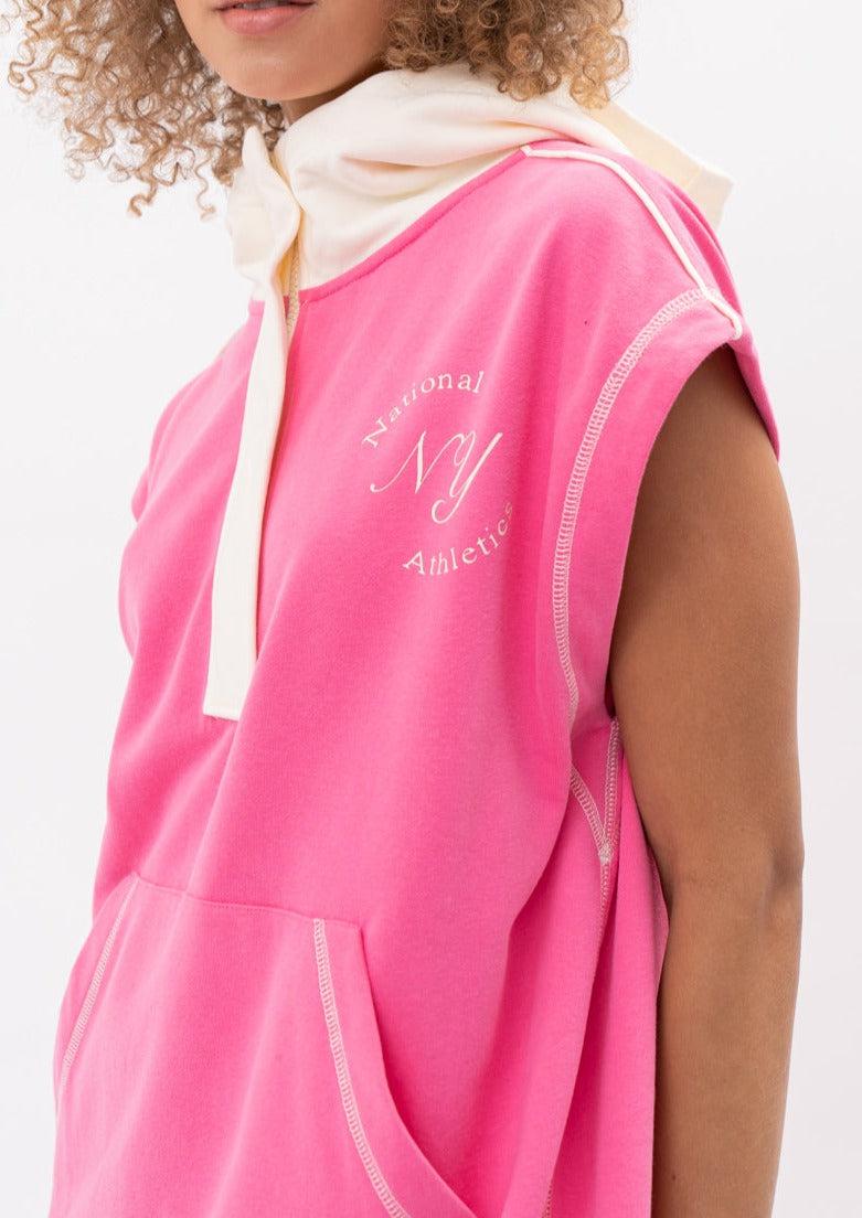 Terry Maxi Hoodie Dress Product Image