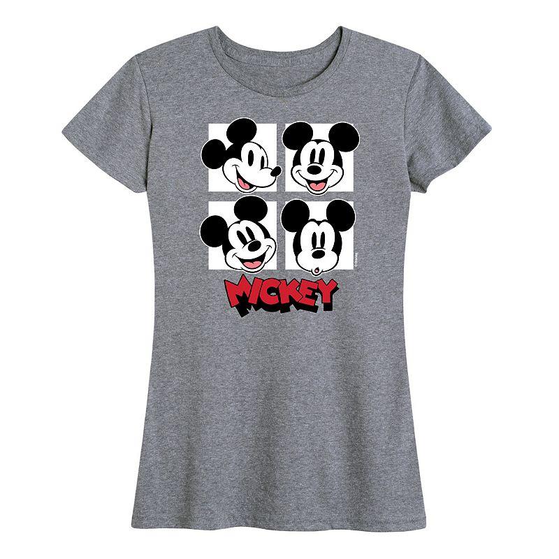 Disney's Mickey Mouse Women's Grid Graphic Tee,  Product Image