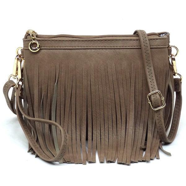 Western Fringe Clutch Cross Body Bag Product Image