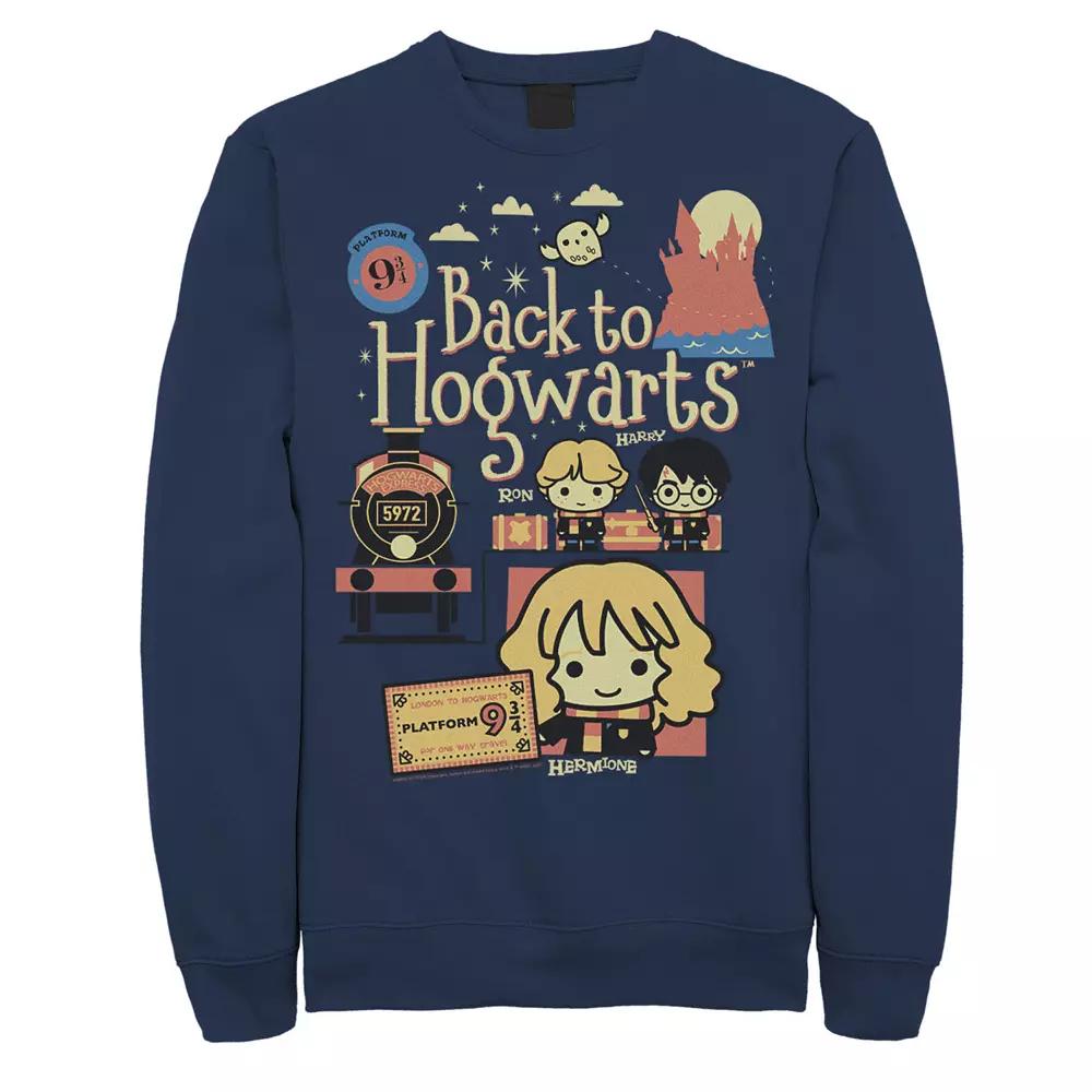 Men's Harry Potter Chibi Back To Hogwarts Sweatshirt,  Product Image