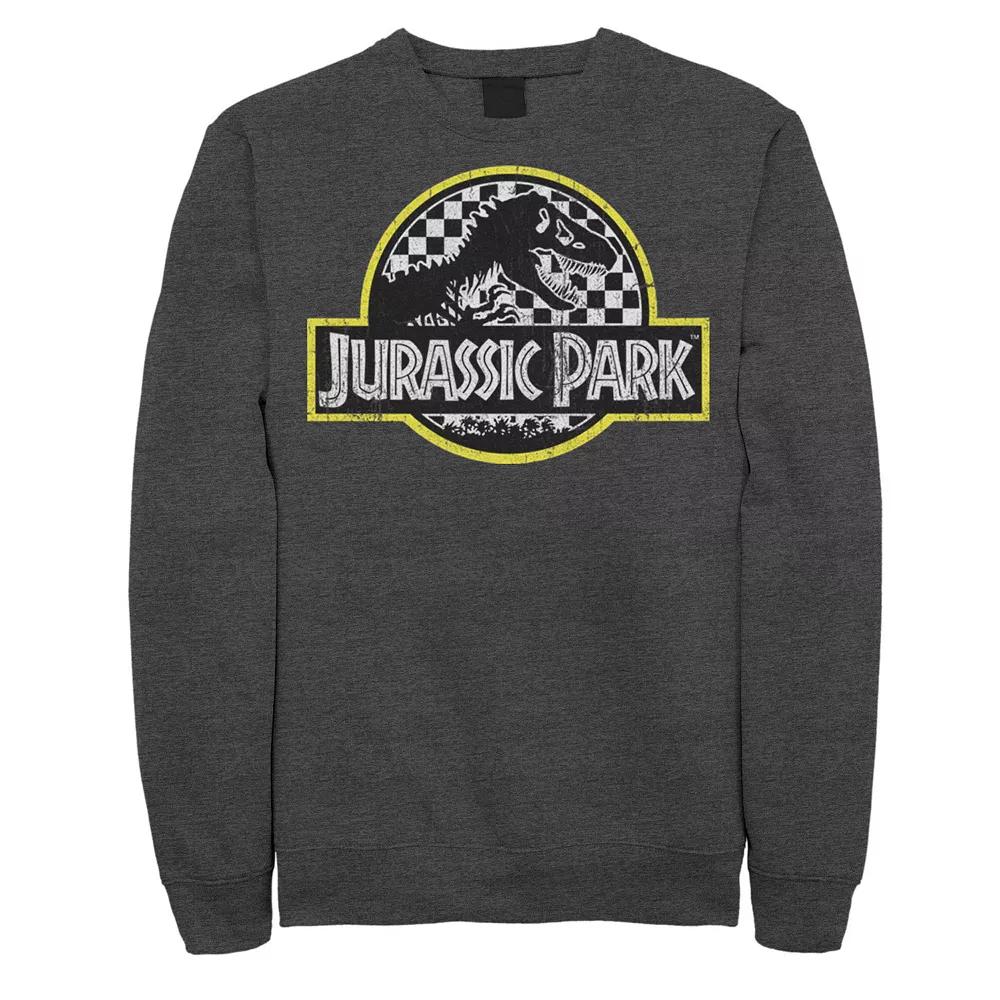 Men's Jurassic Park Checkered Classic Logo Sweatshirt,  Product Image
