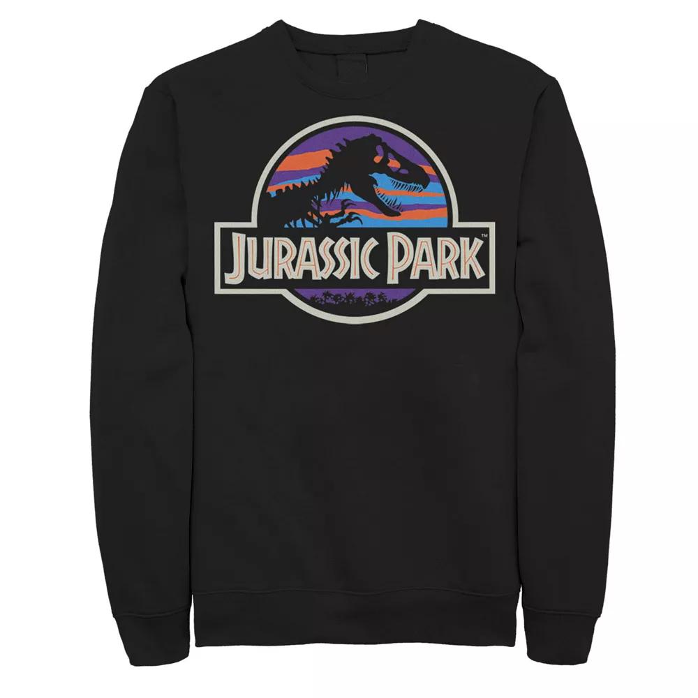 Men's Jurassic Park Abstract Color Logo Sweatshirt,  Product Image