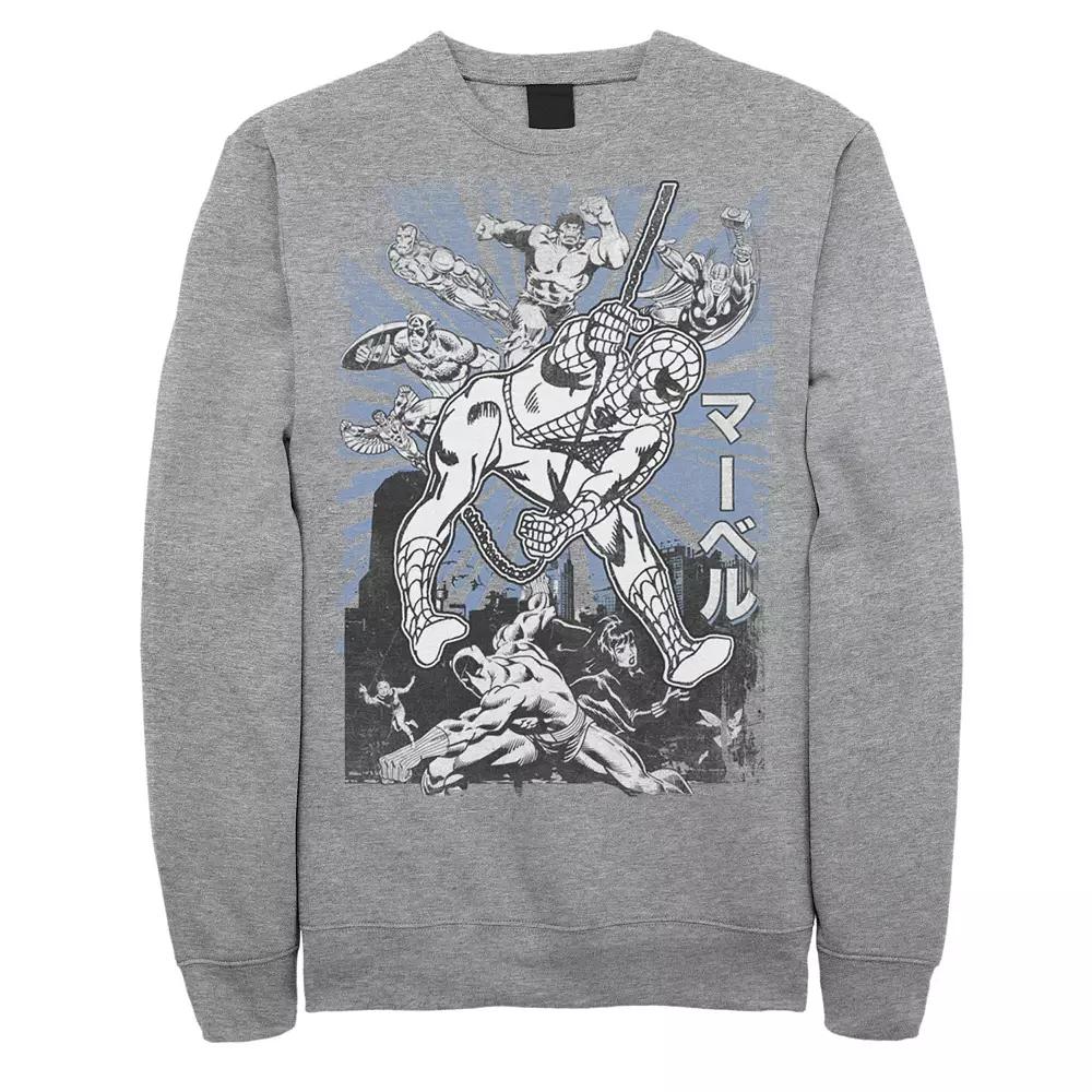 Men's Marvel Avengers Kanji Group Shot Fleece,  Product Image
