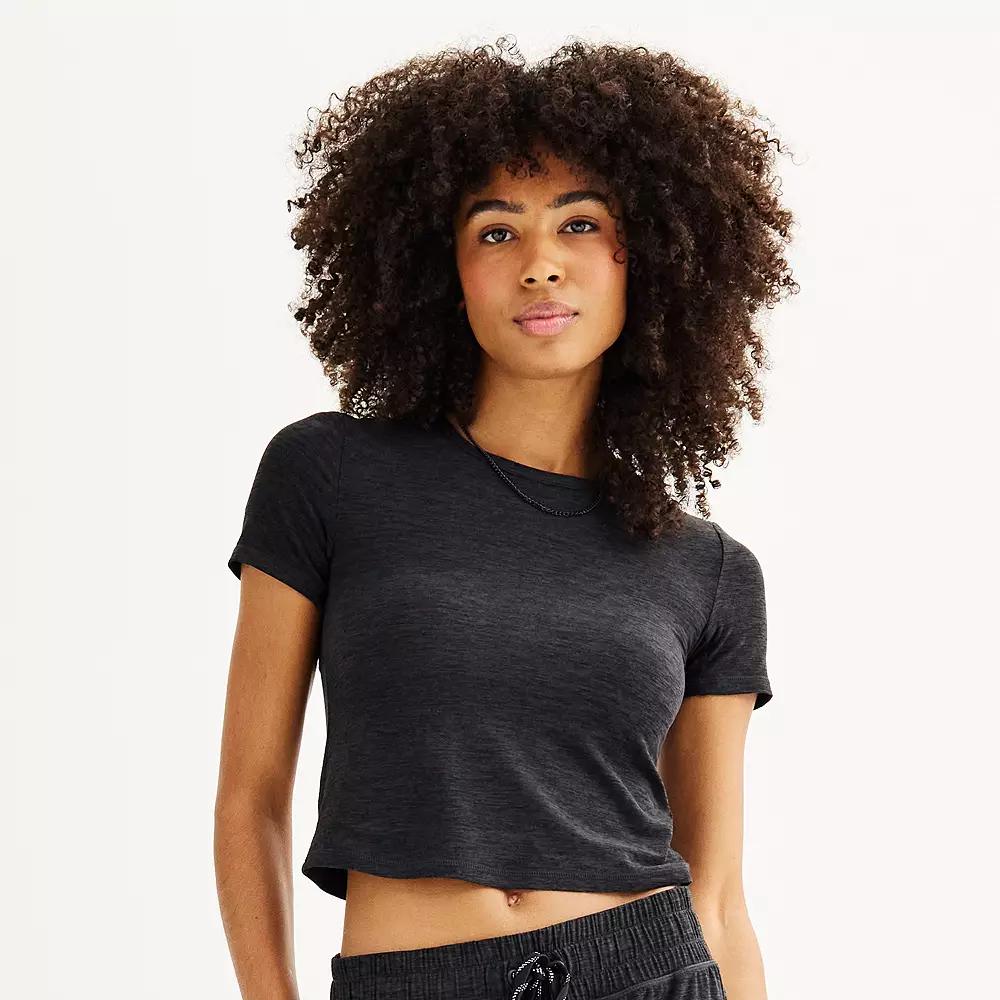 Women's FLX Wander Slim Fit Short Sleeve Tee, Size: XXL, Black Grey Coal Product Image