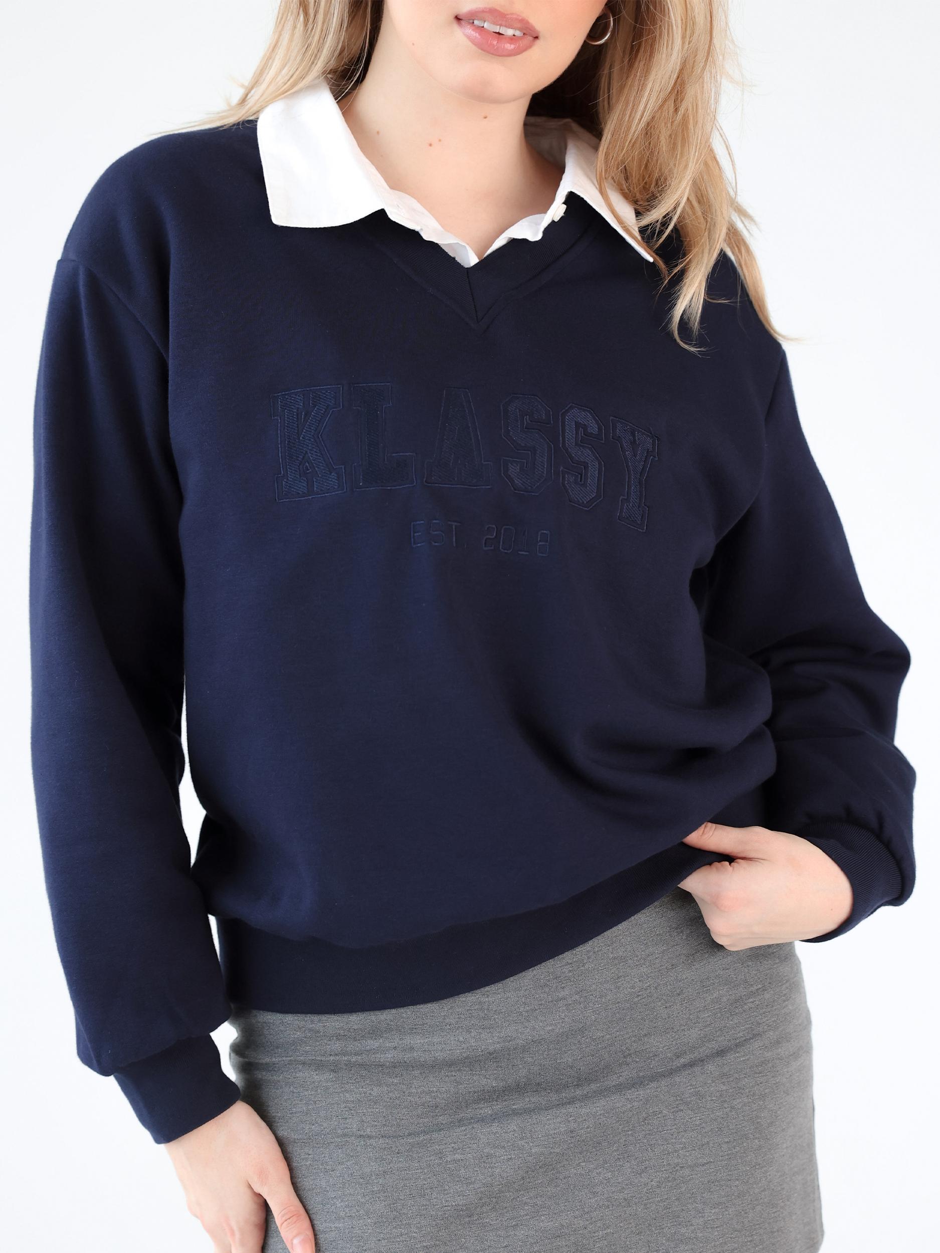 Klassy Varsity Sweater Product Image