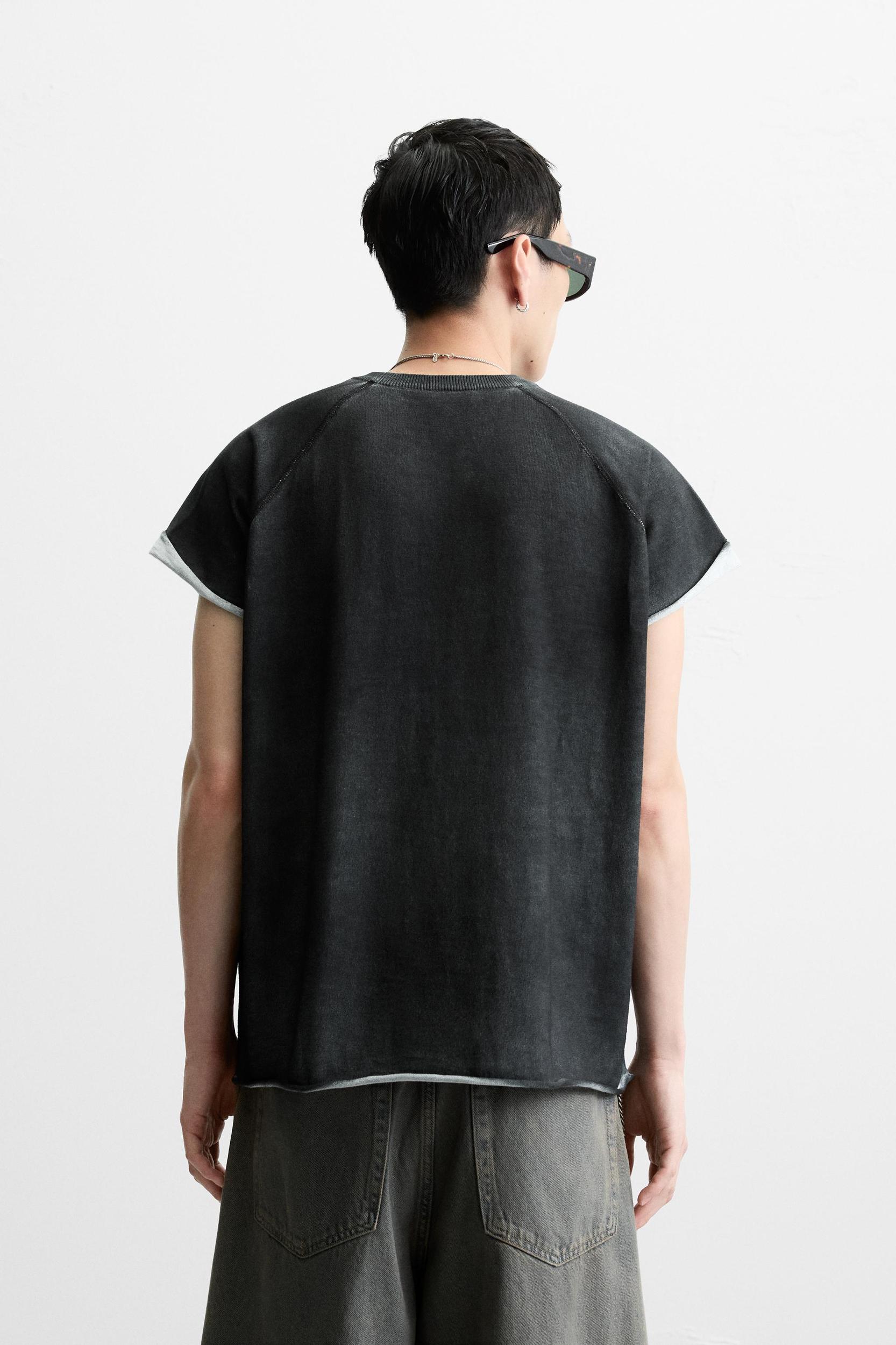 WASHED KNIT T-SHIRT Product Image