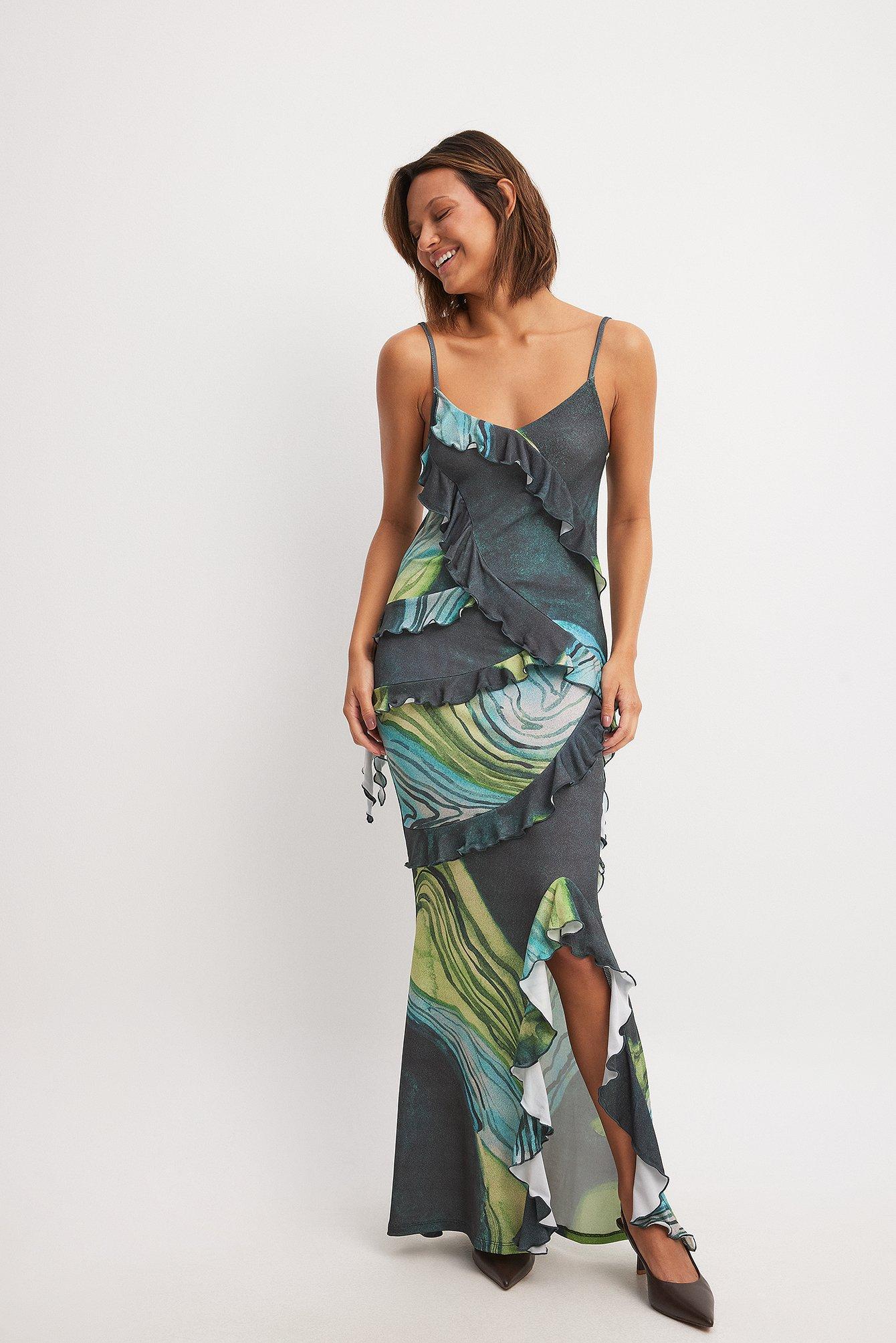 Flounce Maxi Skirt Product Image