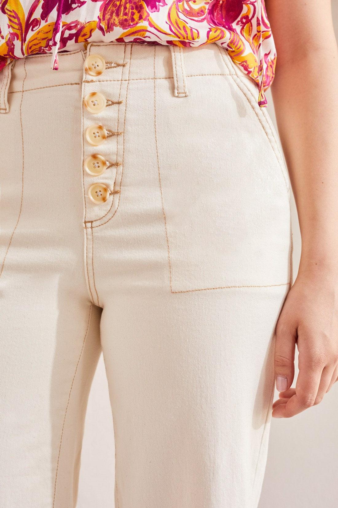 Brooke High Rise Wide Leg Jeans With Button Fly Product Image