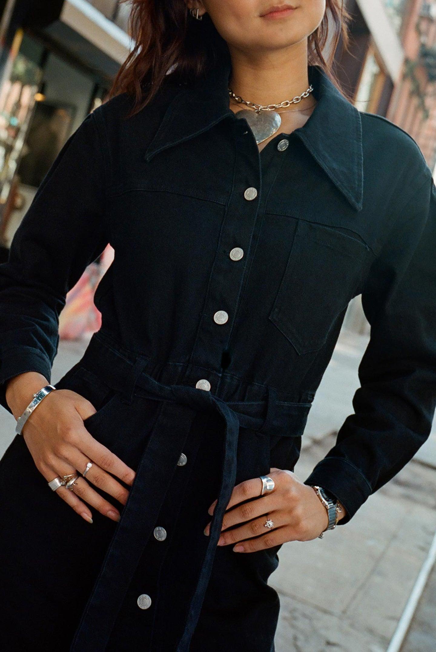 Jean Dress - Sable Product Image