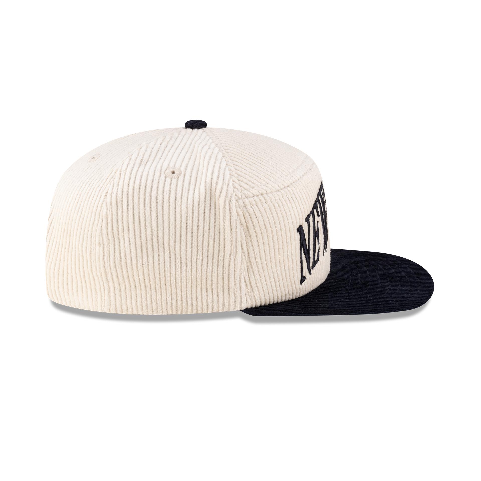 New Era Branded Paragon Corduroy Chrome White Split Panel 9FIFTY Snapback Hat Male Product Image