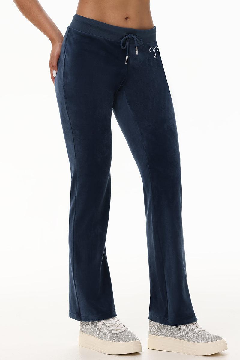 Custom Zodiac OG Big Bling Velour Track Pants Product Image