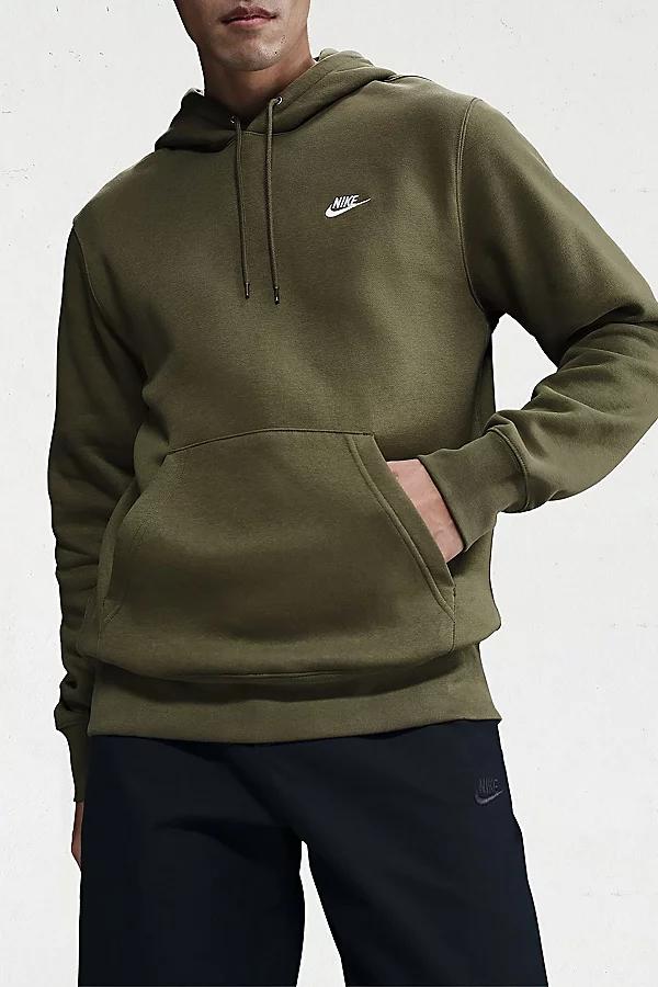 Nike Club Logo Fleece Pullover Hoodie Sweatshirt Mens at Urban Outfitters Product Image