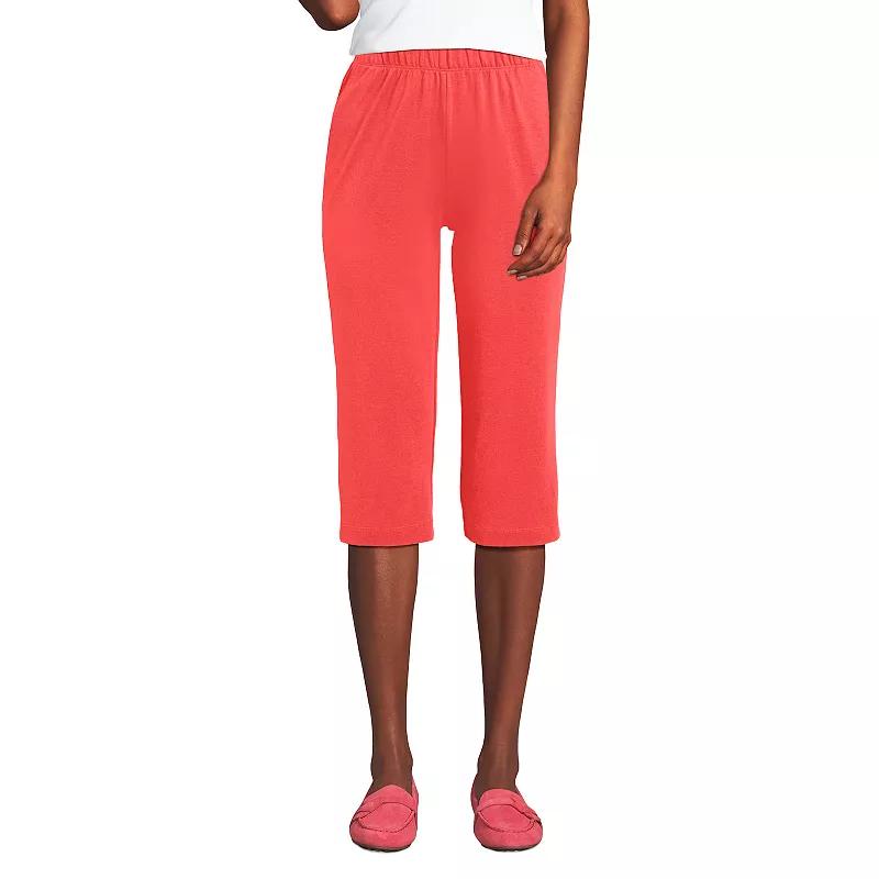 Women's Lands' End Sport High Waist Pull-On Capri Pants,  Product Image