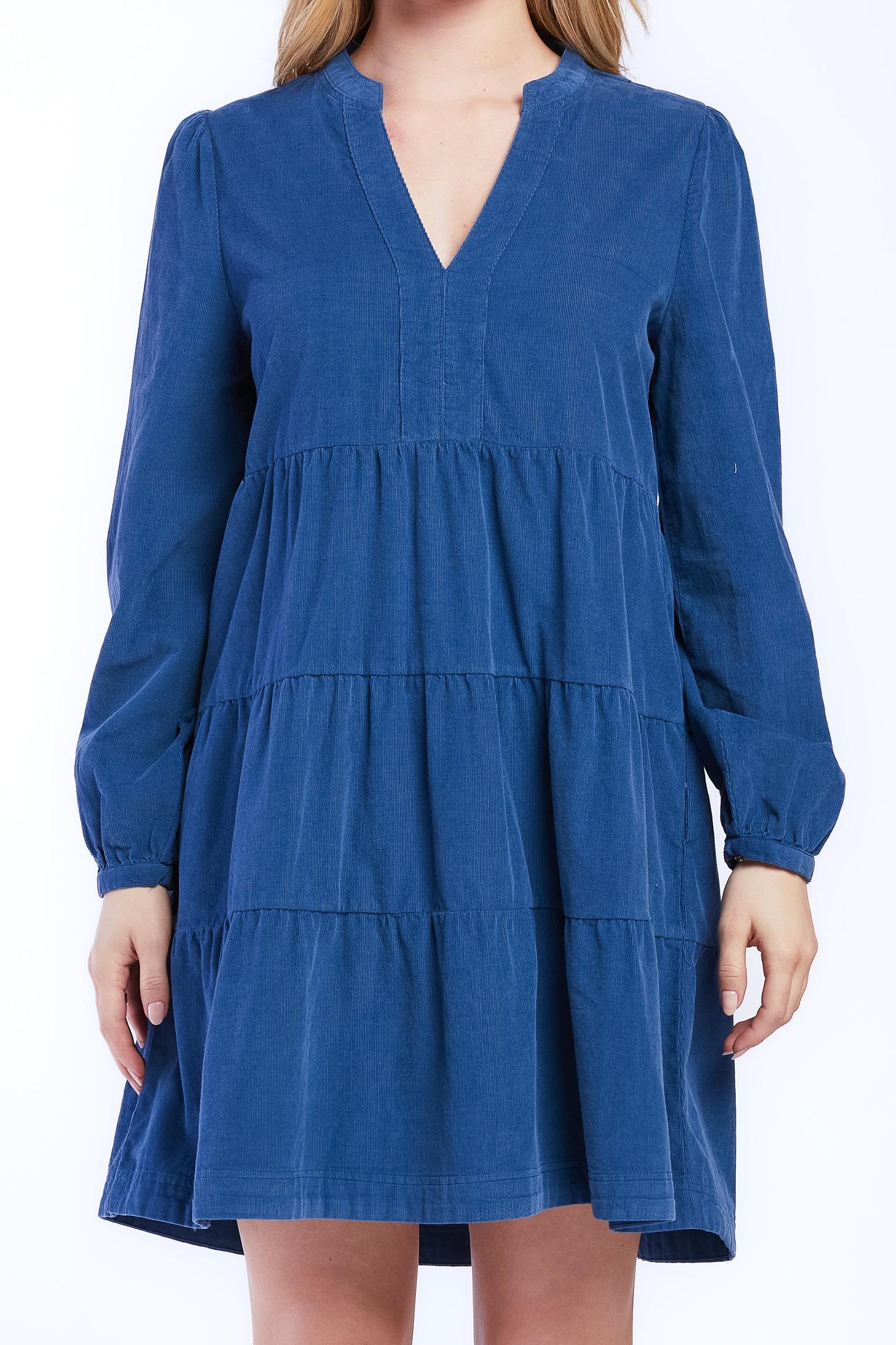 Justice Rolled Tab Sleeve Button Down Midi Dress Flap Chest Pocket Product Image