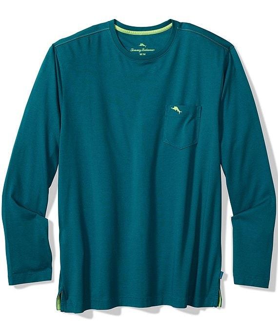Tommy Bahama Big & Tall Long Sleeve Crew Neck Bali Skyline T-Shirt Product Image