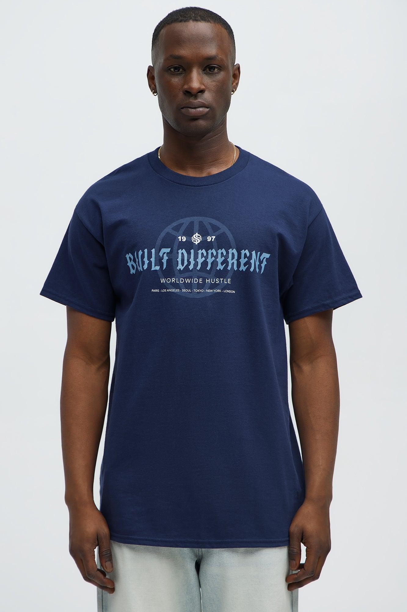 Built Different Worldwide Short Sleeve Tee - Navy Product Image