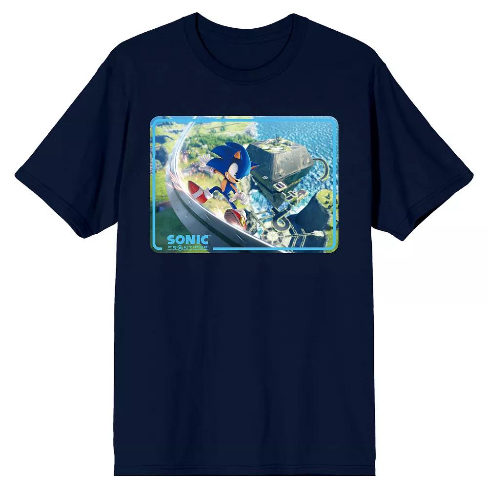Men's Sonic Frontiers Videogame Graphic Tee, Size: Small, Blue Product Image