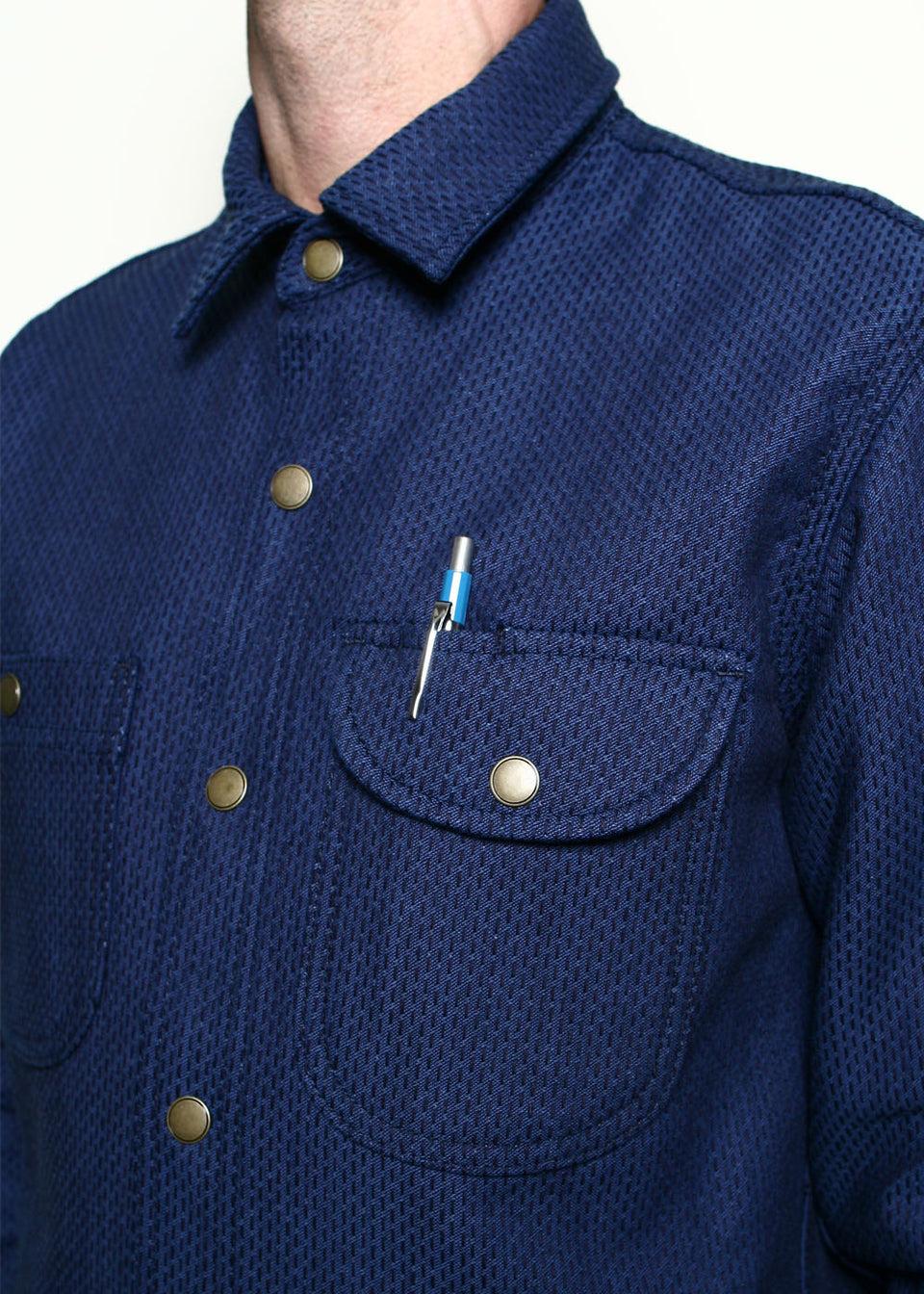 Service Shirt // 15oz Indigo Sashiko Product Image