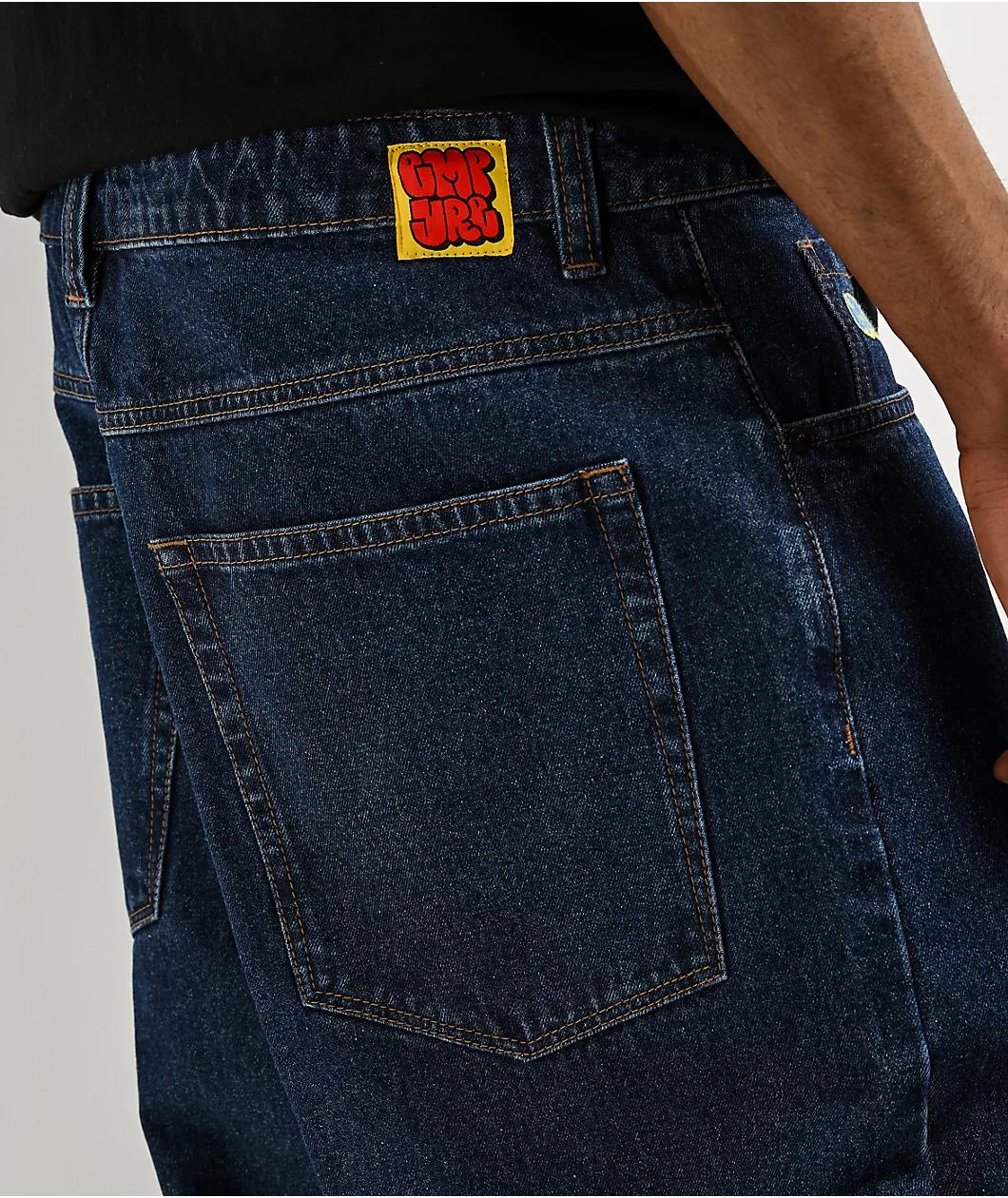 Empyre Ultra Wide Evening Dark Blue Skate Jeans Product Image