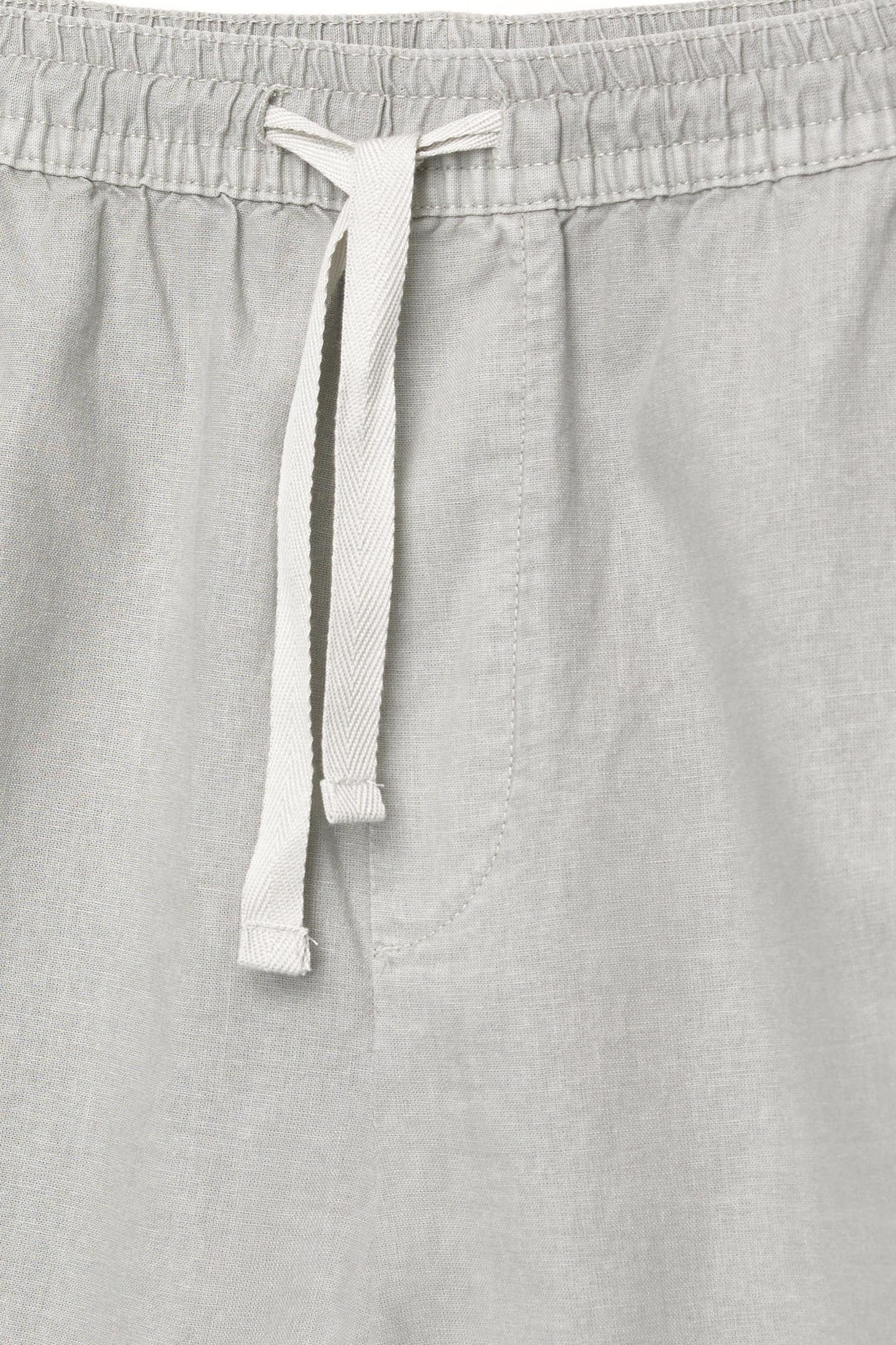 Linen blend jogger Bermuda shorts Product Image