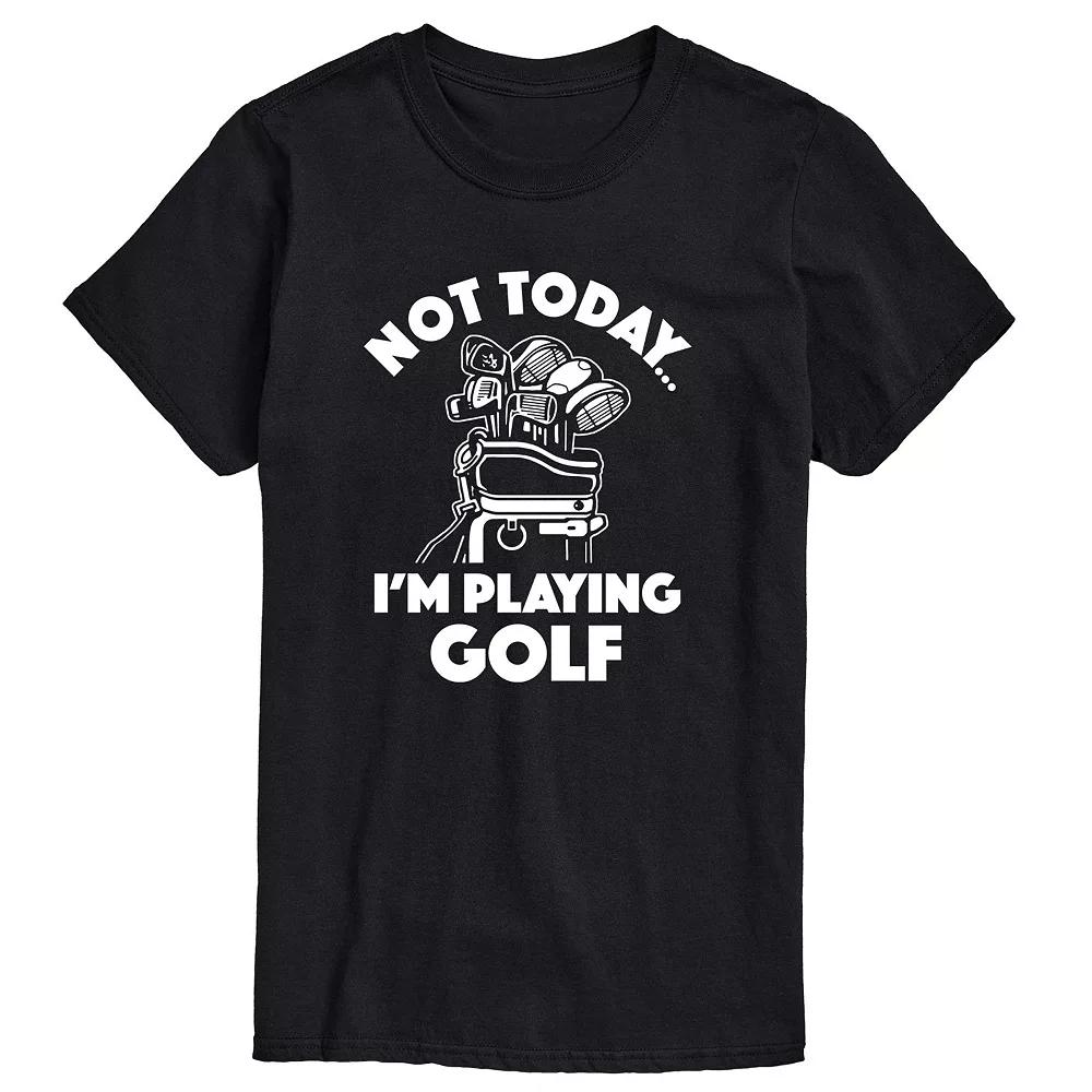 Men's Not Today Im Playing Golf Graphic Tee,  Product Image