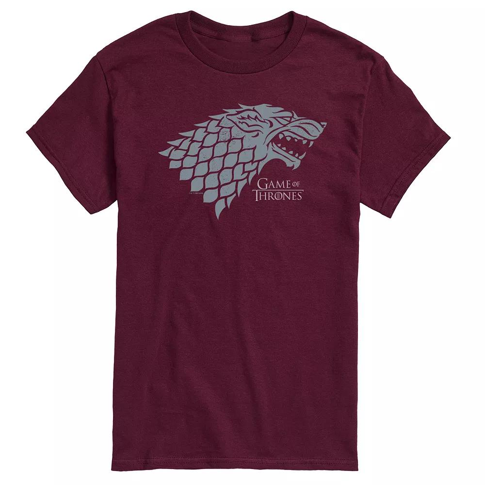 Men's Game Of Thrones Stark Wolf Head Graphic Tee,  Product Image