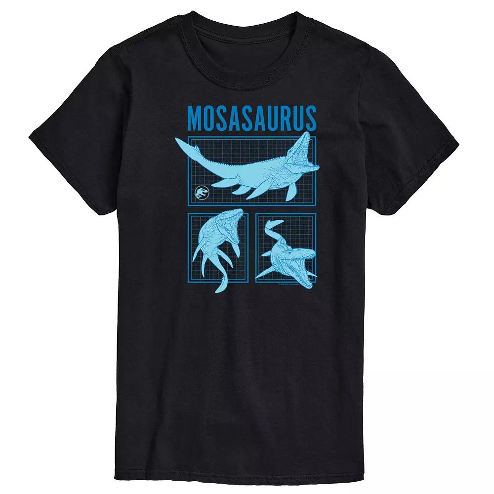 Men's Jurassic World Mosasaurus Grid Long Sleeve,  Product Image