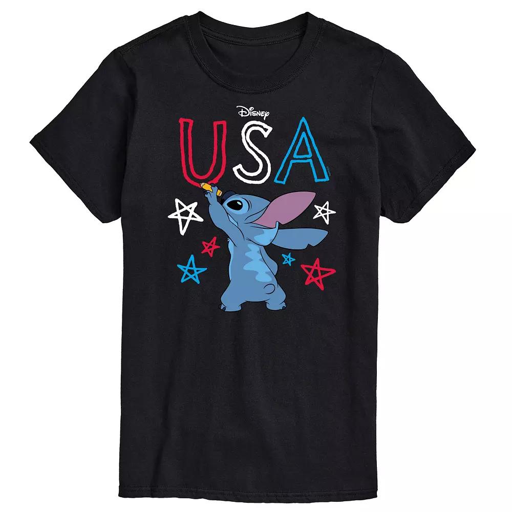 Disney's Big & Tall USA Stitch Drawing Graphic Tee, Men's,  Product Image