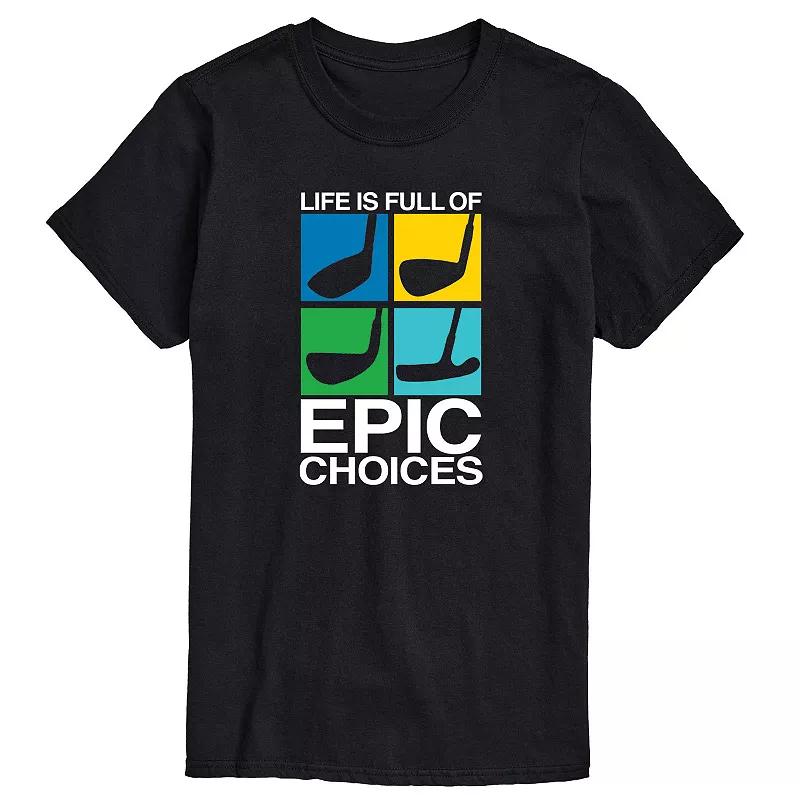 Men's Life is Full of Epic Choice Golf Graphic Tee,  Product Image
