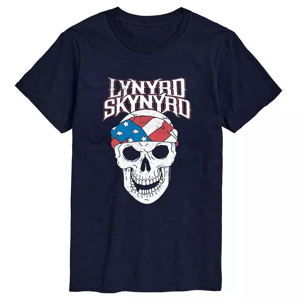 Big & Tall Lynyrd Skynyrd Skull American Flag Graphic Tee, Men's,  Product Image