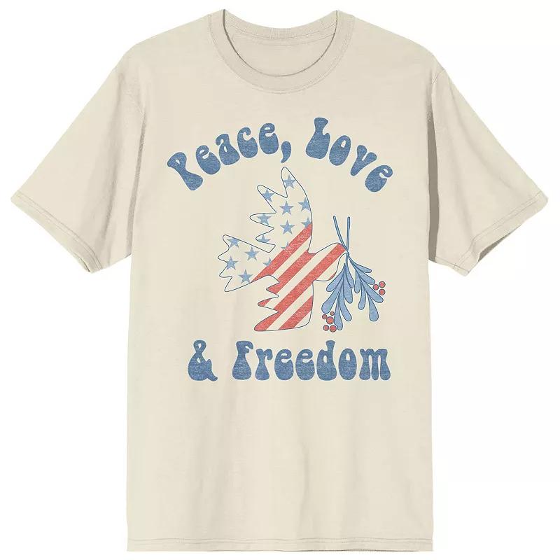 Men's Americana Peace Love Tee,  Product Image