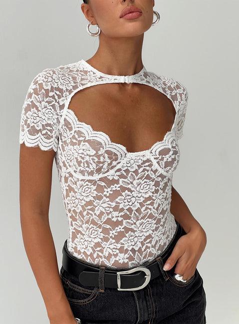 Giallo Bodysuit White Product Image