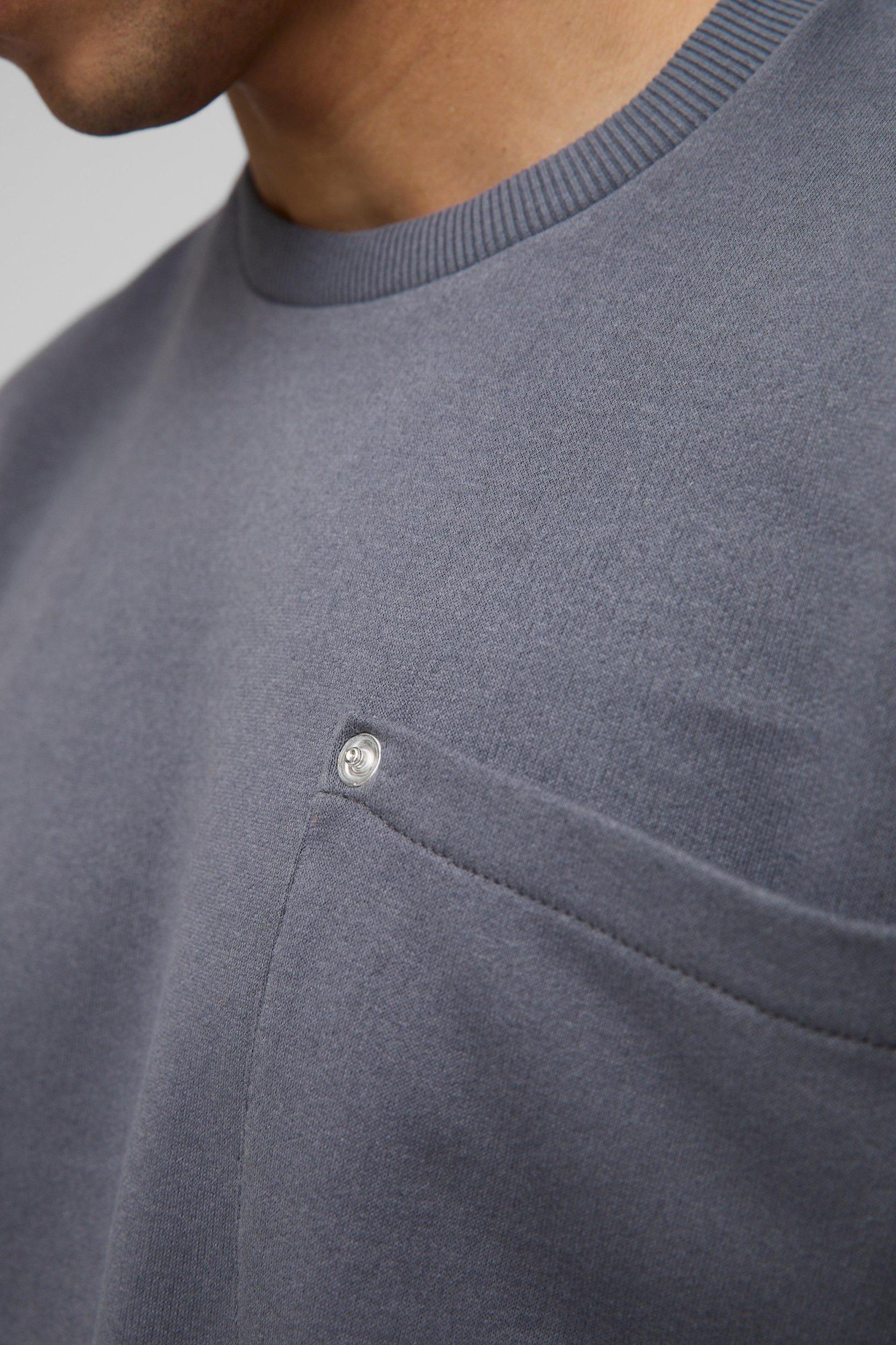 Oversized Carpenter Raw Edge Sweatshirt | boohooMAN USA Product Image