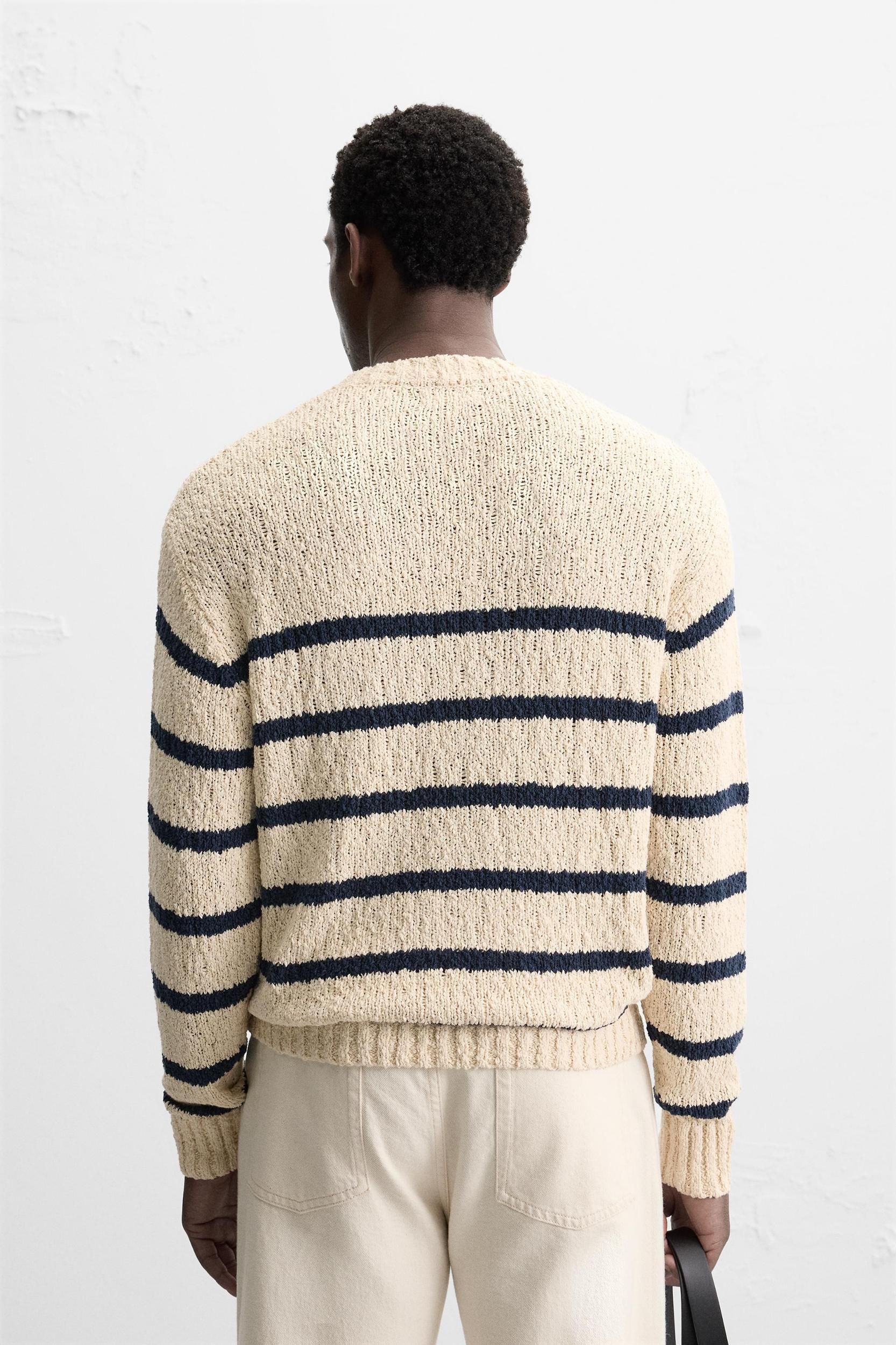 TEXTURED STRIPE SWEATER Product Image