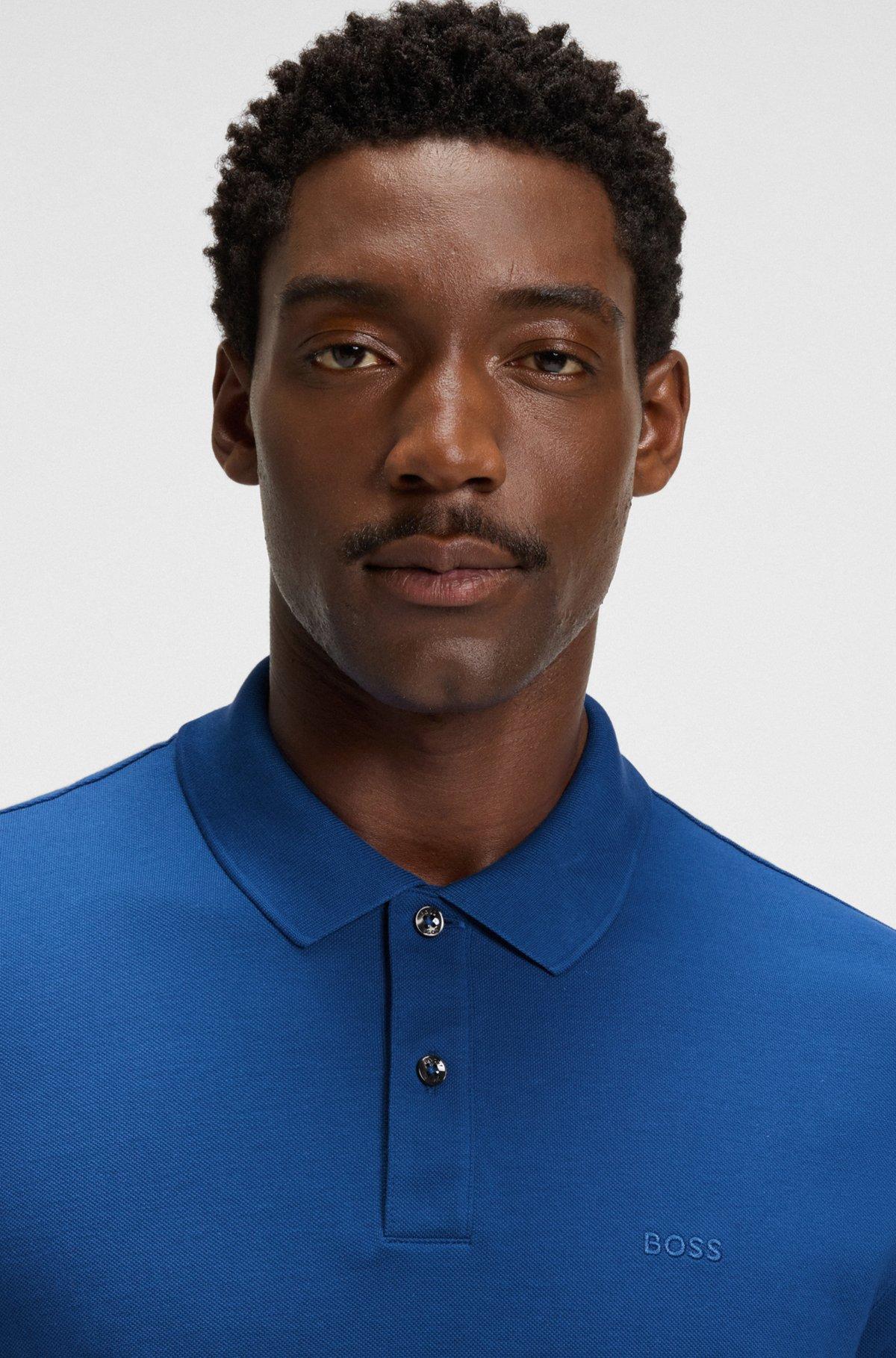 Pallas logo-detail polo shirt in cotton piqué Product Image