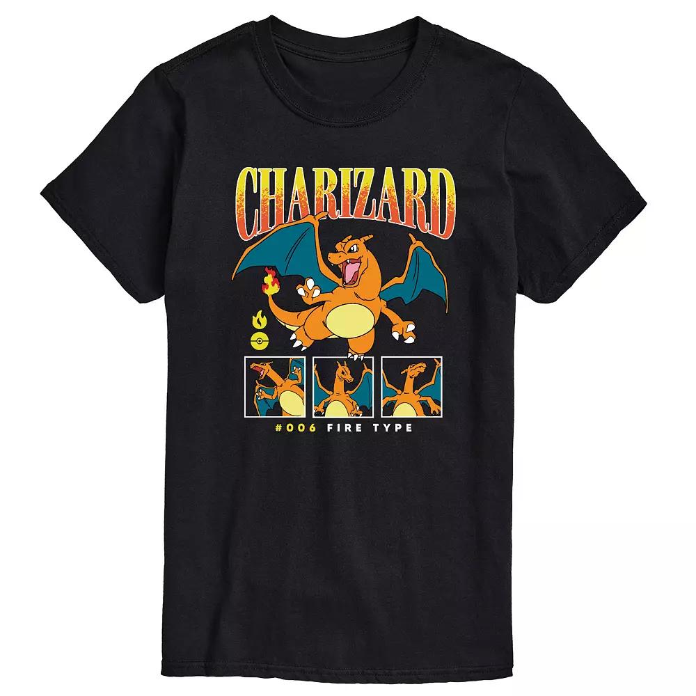 Big & Tall Pokemon Charizard Graphic Tee, Men's,  Product Image