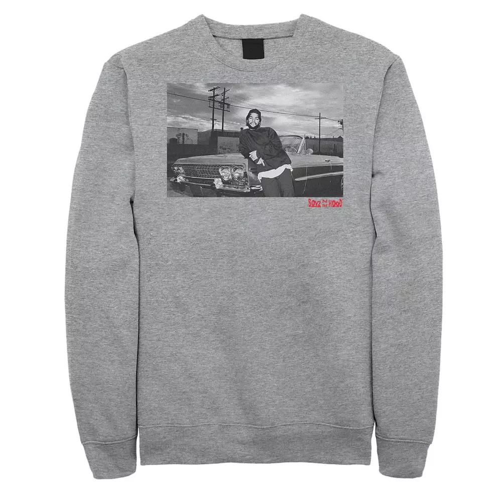 Big & Tall Boyz N The Hood Doughboy Leaning On Impala Fleece Sweatshirt, Men's,  Product Image