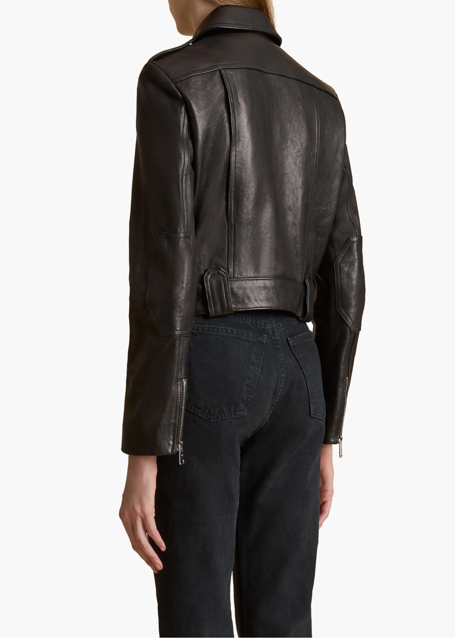 Cordelia Jacket in Black Leather Product Image