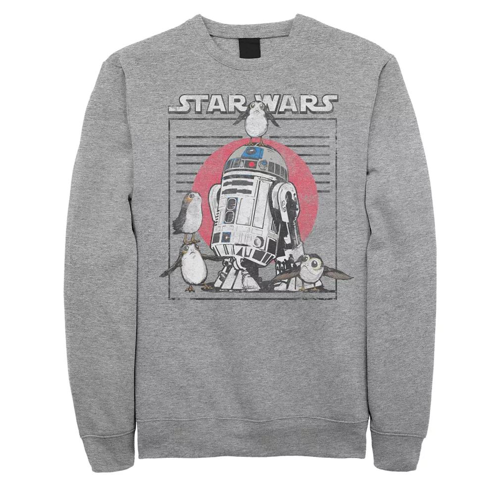 Mens Star Wars R2-D2 Sweatshirt Athletic Grey Product Image