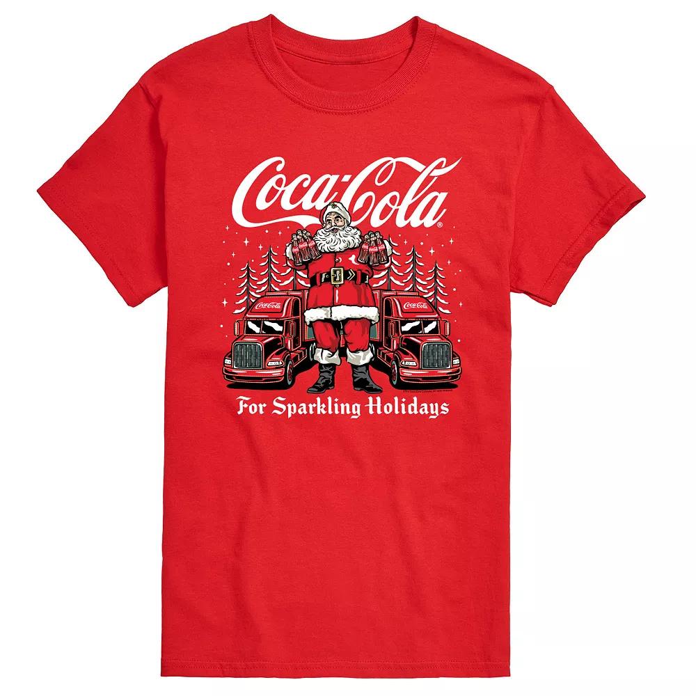 Big & Tall Coca-Cola Santa For Sparkling Holidays Graphic Tee, Men's,  Product Image