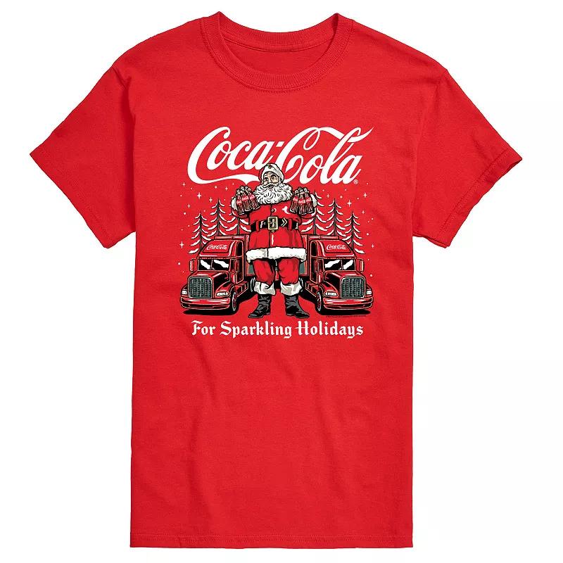 Big & Tall Coca-Cola Santa For Sparkling Holidays Graphic Tee, Men's,  Product Image