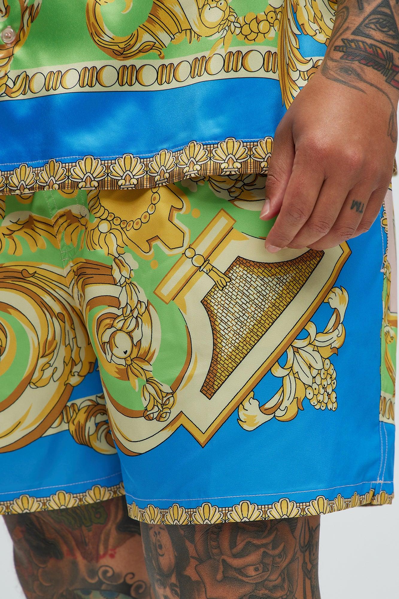 Tivoli Baroque Swim Mid Trunk - Multi Color Product Image